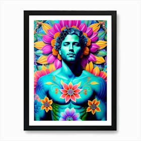 Flower Man 2 Art Print