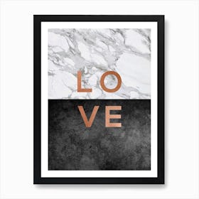 Love Copper Art Print