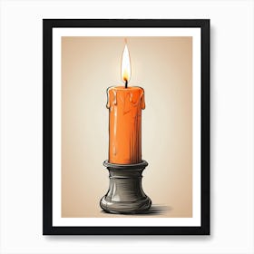 Candle Art Print