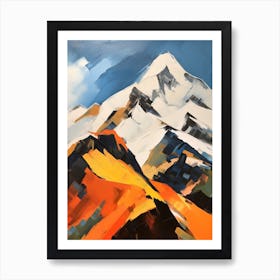 Mount Olympus Greece 7 Mountain Painting Art Print