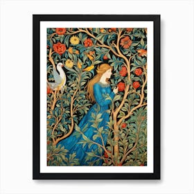 Lady In Blue Art Print