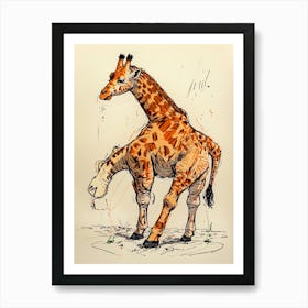 Default Draw Me A Giraffe Attempting Balletlegs Tangled Grace 0 (1) Art Print