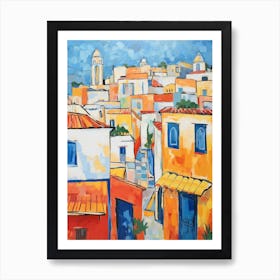 Rabat Morocco 4 Fauvist Painting Art Print