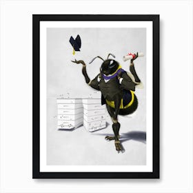 Too Bee or Not Too Bee (Wordless) Art Print