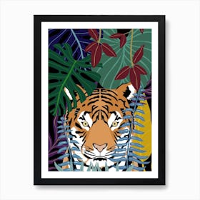 Hiding Tiger Art Print