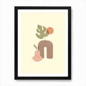 Chocolate Bohemian Vase Art Print