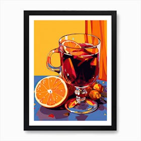 Mulled Wine, Gluhwein, Christmas art 3 Art Print