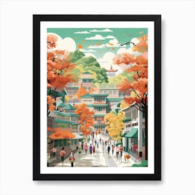 Beijing In Autumn Fall Travel Art 4 Art Print