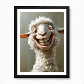 Funny Sheep 1 Art Print