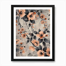 Peach Blossoms 1 Art Print