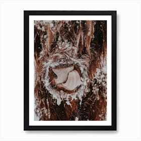 Brown Highland Cow Art Print