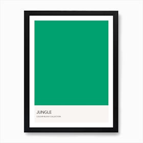 Jungle Colour Block Poster Art Print