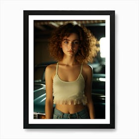 Model Portrait Of A Young Woman ~ Reimagined 6 Art Print