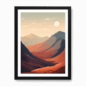 Ben Nevis Scotland 2 Hiking Trail Landscape Art Print