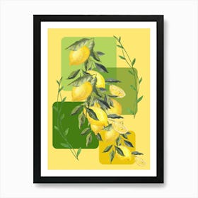 Lemons Art Print