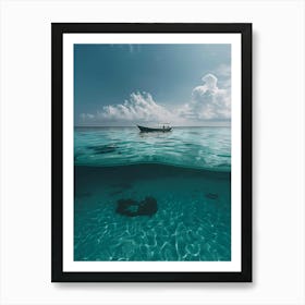 Boat In The Water 2 Art Print