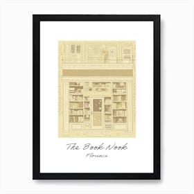 Florence The Book Nook Pastel Colours 2 Poster Art Print