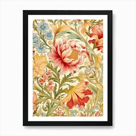 Floral Wallpaper 15 Art Print