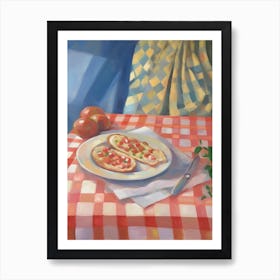 Bruschetta Still Life Painting Art Print