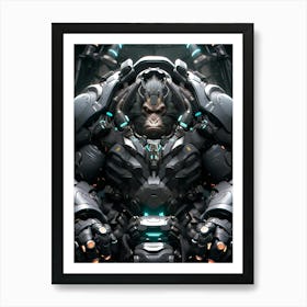 Gorilla In Space Art Print