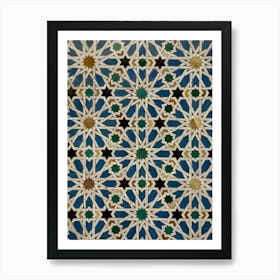 Moroccan zellige 6 Art Print