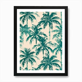 Tropical Palm Trees 2 Poster