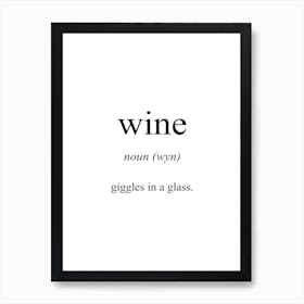 Wine Meaning Art Print
