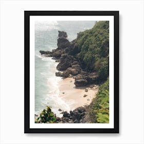 Rough Jungle Tropical Coastline Art Print