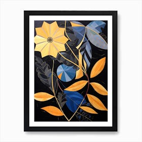 Sunflower 6 Hilma Af Klint Inspired Flower Illustration Art Print