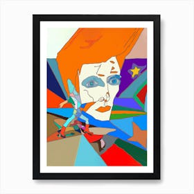 Bowie Skate Art Print