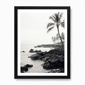 Maui, Black And White Analogue Photograph 3 Art Print