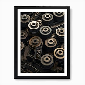 Pile Of Old Parts Art Print