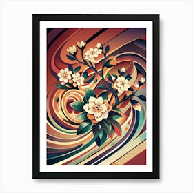 Abstract Floral Painting Art Print