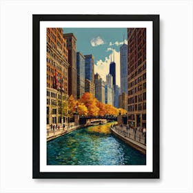 Chicago River 3 Art Print