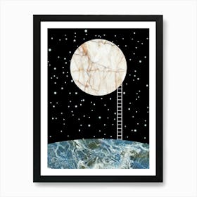 Ladder to the Moon Art Art Print