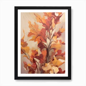 Fall Flower Painting Snapdragon 1 Art Print