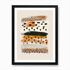 Abstract Splatters 1 Art Print