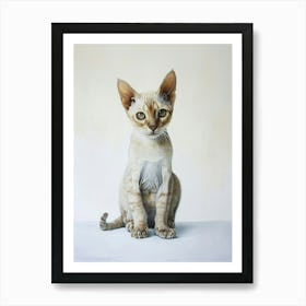 Oriental Shorthair Cat Painting 4 Art Print