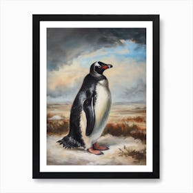 Adlie Penguin Salisbury Plain Oil Painting 4 Art Print