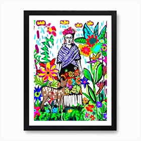 Frida And Granizo Art Print