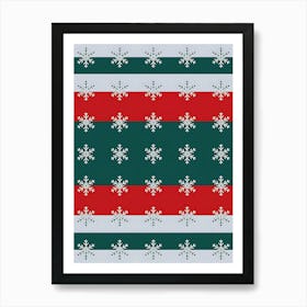 Christmas Snowflakes Art Print