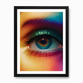 Colorful Eye-Reimagined Art Print