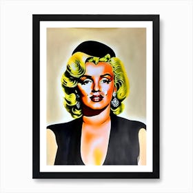 Marilyn Monroe In Some Like It Hot Watercolor 2 Art Print