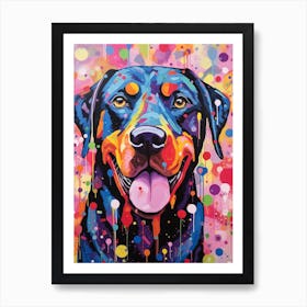 Rottweiler Pop Art Inspired 2 Art Print