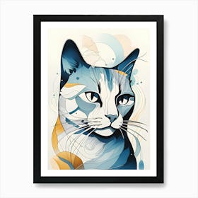 Cat Portrait Art Print