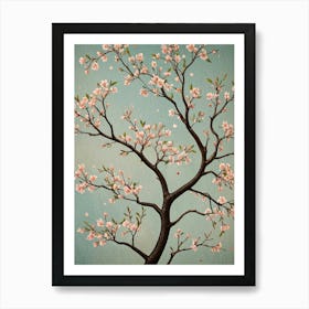 Cherry Blossom Branch Art Print