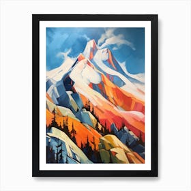 Mount Washington Usa 3 Mountain Painting Art Print