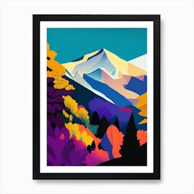 Pyrénées National Park France Pop Matisse Art Print