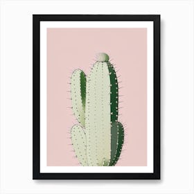 Prickly Pear Cactus Simplicity 3 Art Print