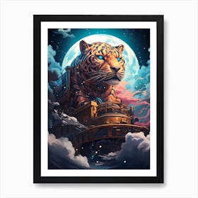 Tiger In The Clouds 1 Art Print